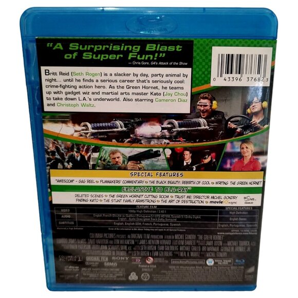 The Green Hornet Blu-Ray Dvd Seth Rogen Cameron Diaz Movie Comedy - Picture 2 of 7